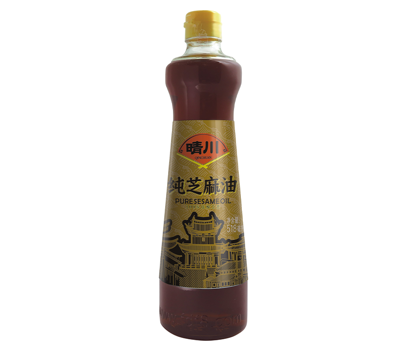 晴川纯芝麻油518毫升