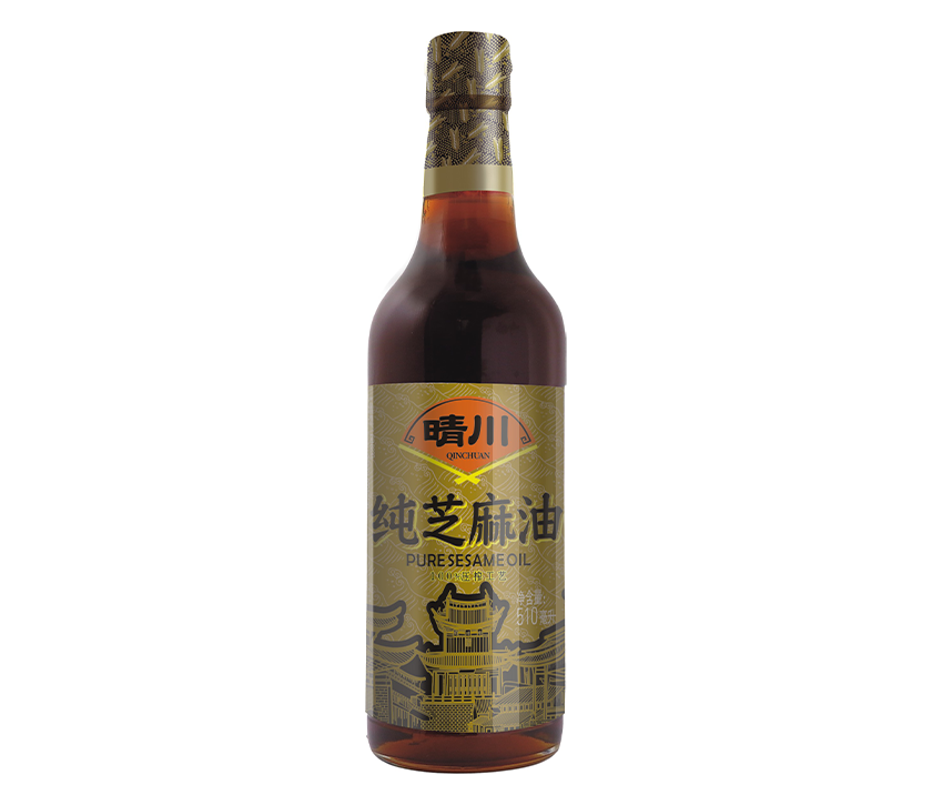 晴川纯黑芝麻油510毫升