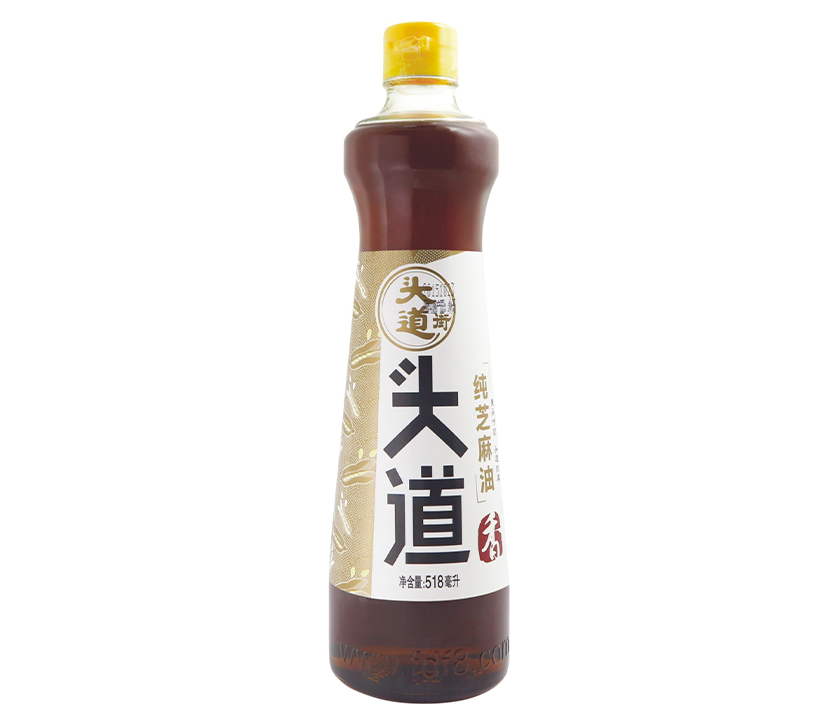 头道街纯芝麻油518毫升