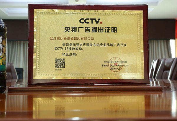 央视广告播出证明