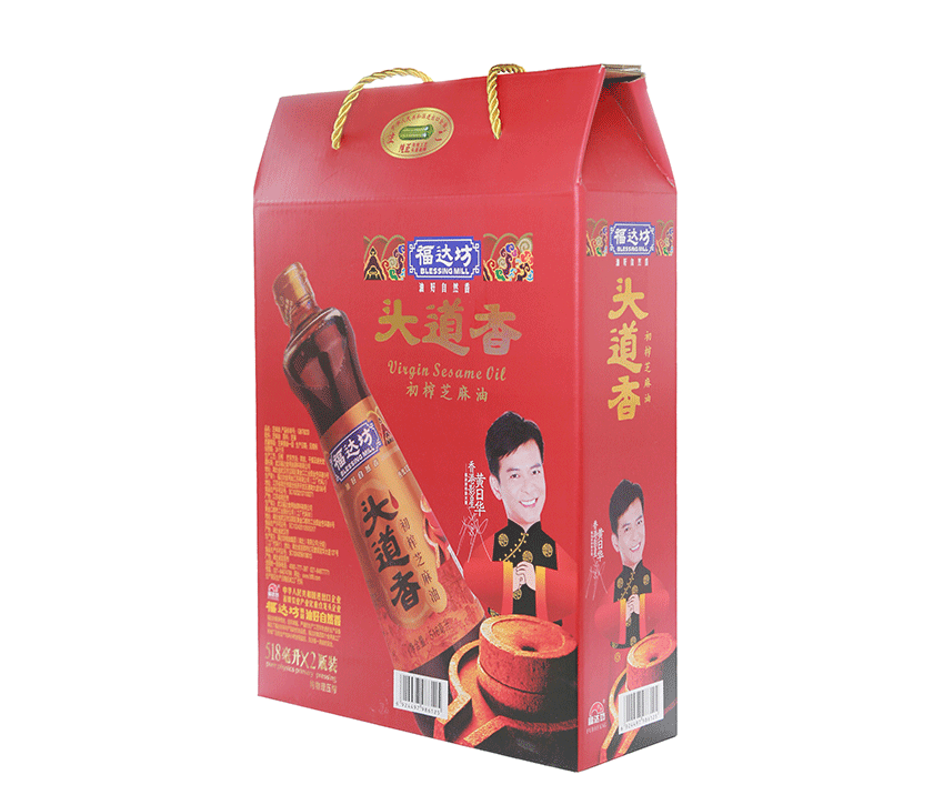 福达坊头道香芝麻油518mlx2礼盒