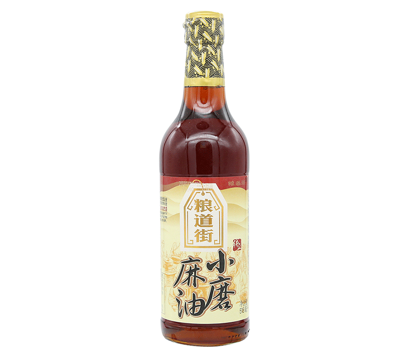 粮道街小磨麻油518ml直形瓶装